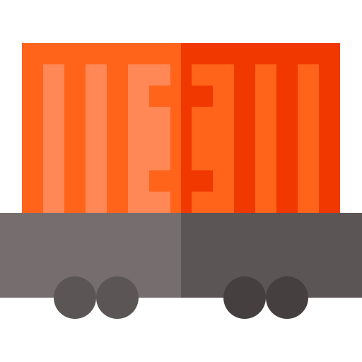 Freight wagon Basic Straight Flat icon