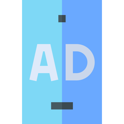 Ad Basic Straight Flat icon