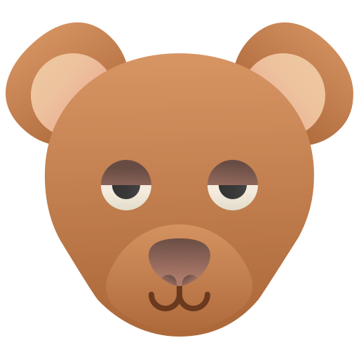 Grizzly bear Amethys Design Flat icon