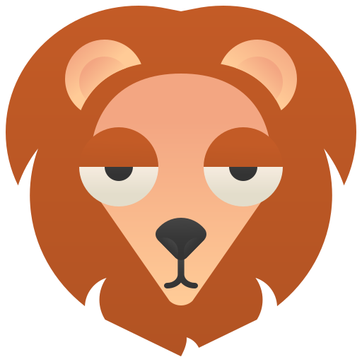 Lion Amethys Design Flat icon