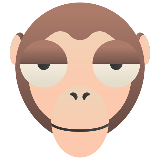 Monkey Amethys Design Flat icon