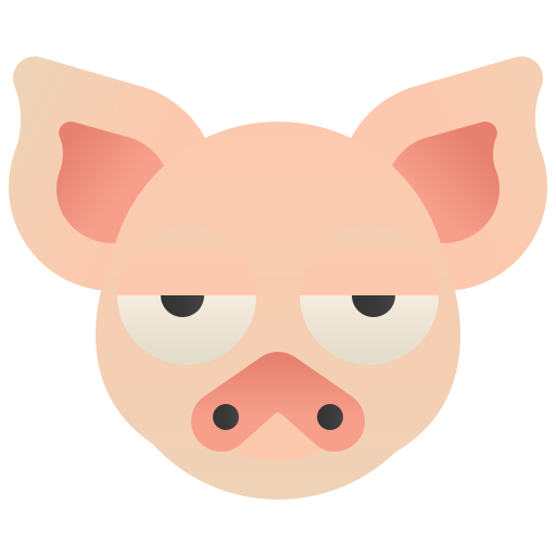 Pig Amethys Design Flat icon