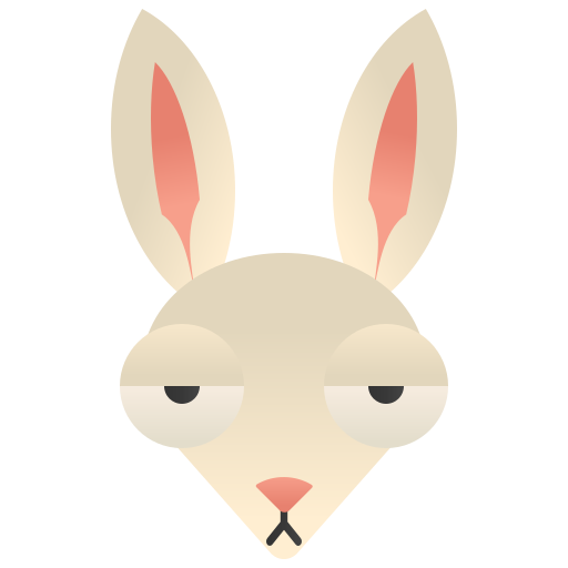 Rabbit Amethys Design Flat icon