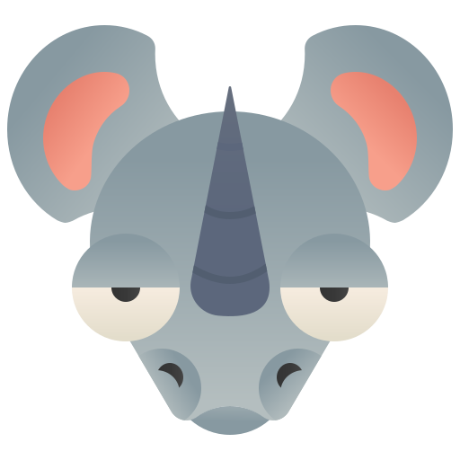 Rinoceronte Amethys Design Flat Ícone