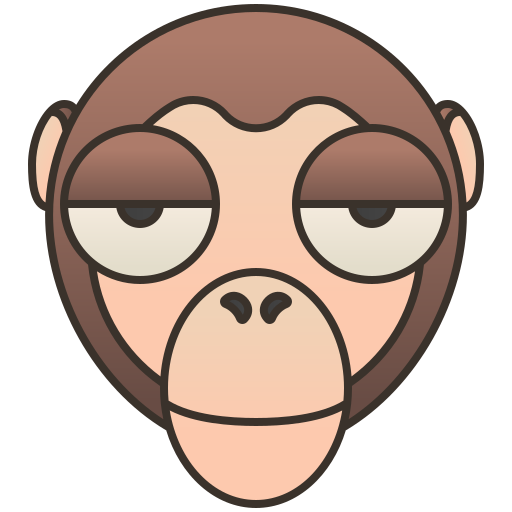 scimmia Amethys Design Lineal Color icona