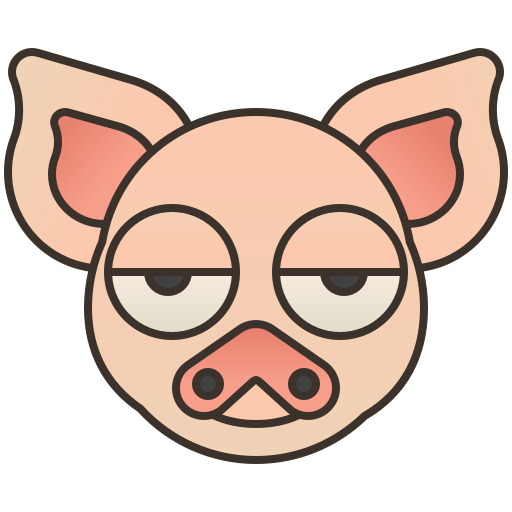 Pig Amethys Design Lineal Color icon