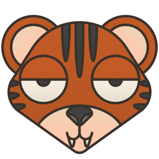 tigre Amethys Design Lineal Color Icône