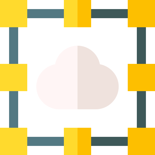 Cloud storage Basic Straight Flat icon
