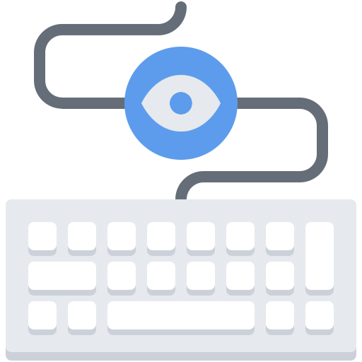Keylogger Coloring Flat icon