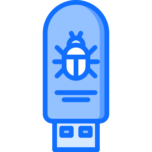 flash drive Coloring Blue icon