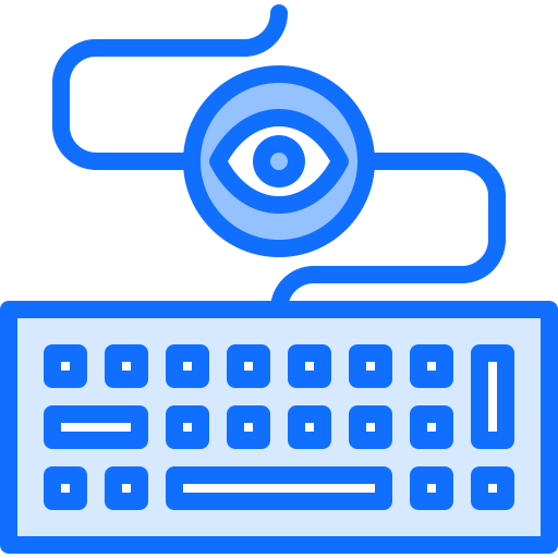 keylogger Coloring Blue icon
