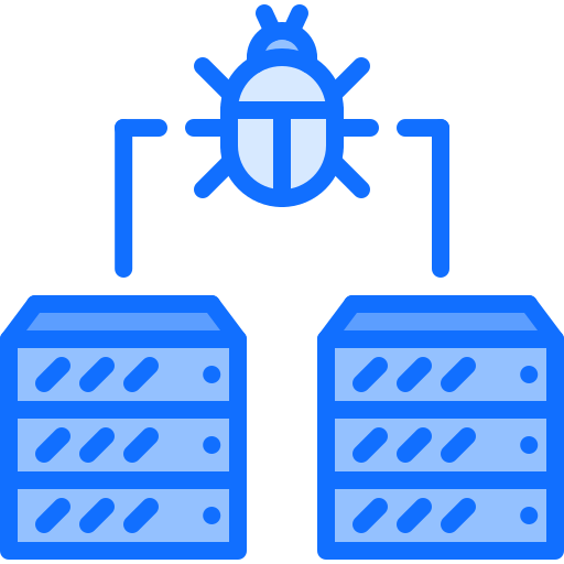 Server Coloring Blue icon