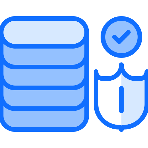 Database Coloring Blue icon