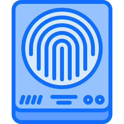 指紋 Coloring Blue icon