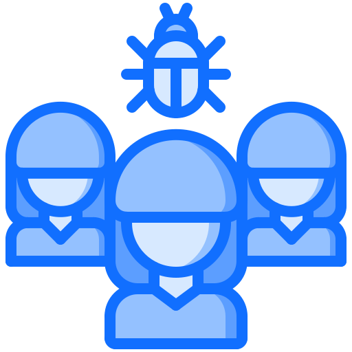 Organization Coloring Blue icon