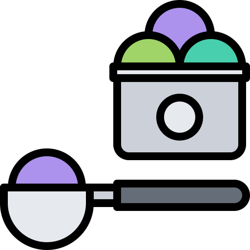 아이스크림 컵 Coloring Color icon