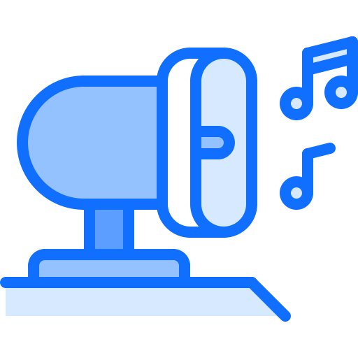 Megaphone Coloring Blue icon