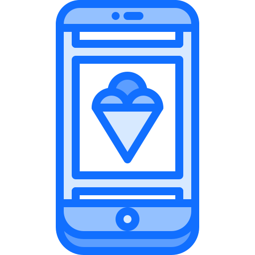 telefon Coloring Blue icon