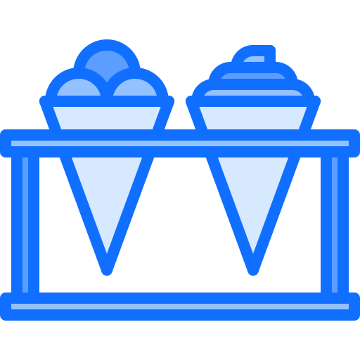 Ice cream Coloring Blue icon