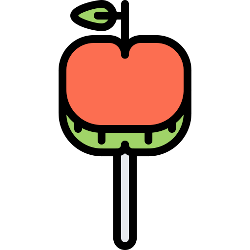 Manzana de caramelo Coloring Color icono