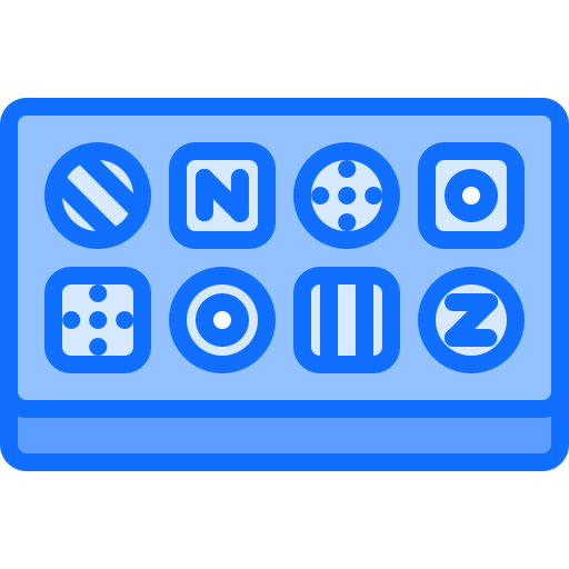 Chocolate box Coloring Blue icon
