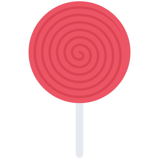 lolly Coloring Flat icoon