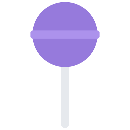 사탕 과자 Coloring Flat icon