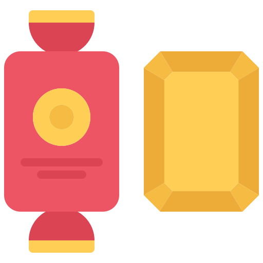 사탕 Coloring Flat icon