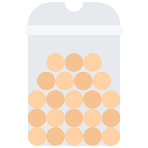 チーズボール Coloring Flat icon