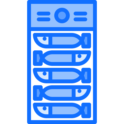 말린 생선 Coloring Blue icon