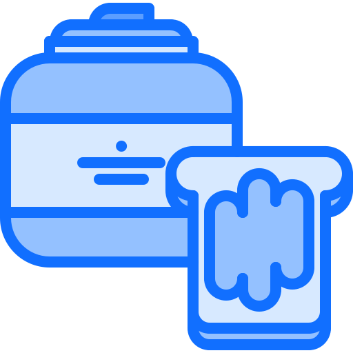 Peanut butter Coloring Blue icon