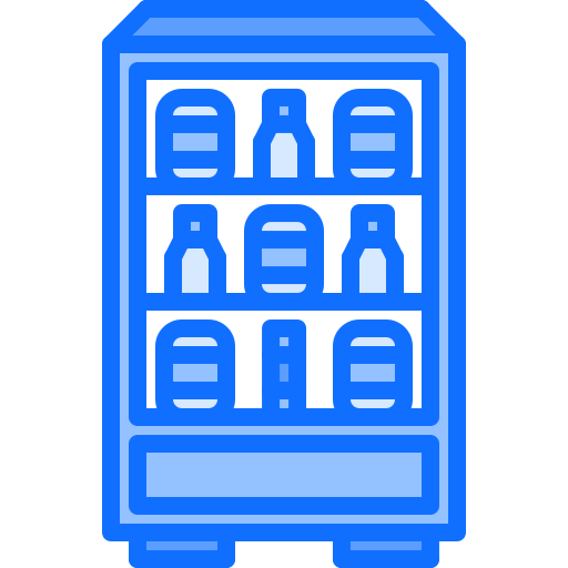 自動販売機 Coloring Blue icon