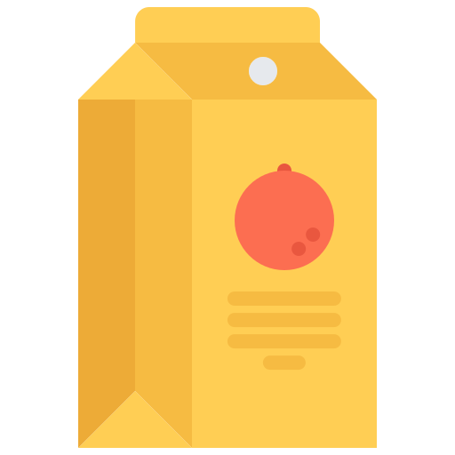 ジュースボックス Coloring Flat icon
