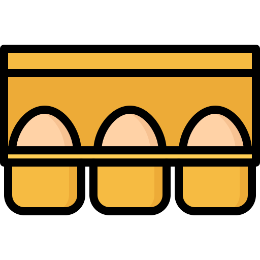 carton de huevos Coloring Color icono