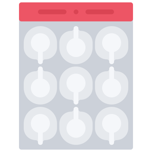 pakket Coloring Flat icoon