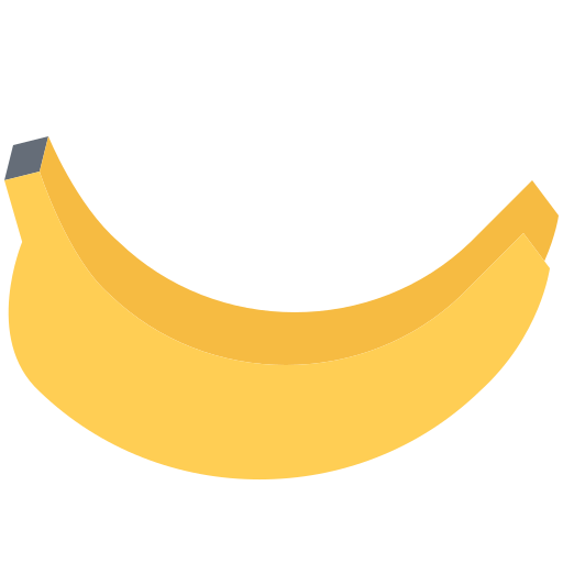 banan Coloring Flat ikona