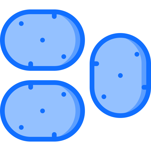 Batata Coloring Blue Ícone