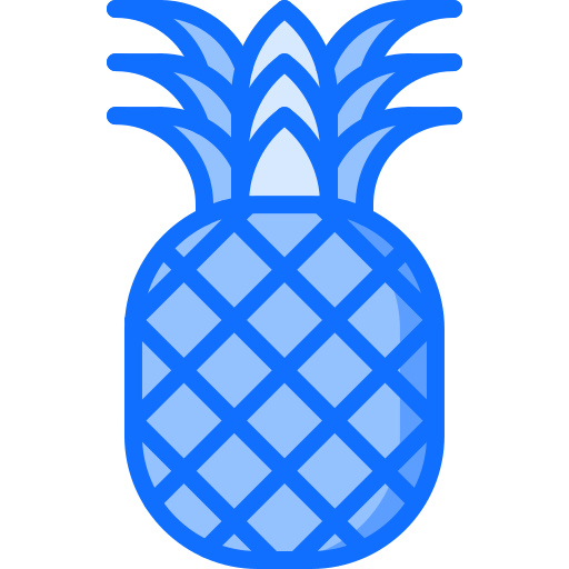 ananas Coloring Blue ikona