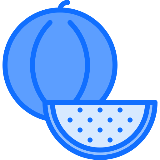 wassermelone Coloring Blue icon