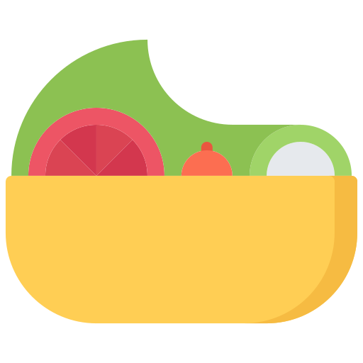 Ensalada Coloring Flat icono
