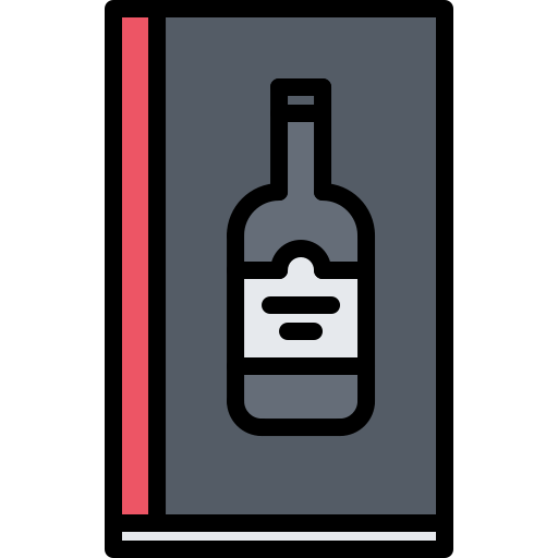 와인 메뉴 Coloring Color icon