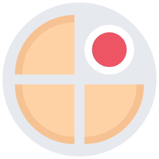 팬케이크 Coloring Flat icon