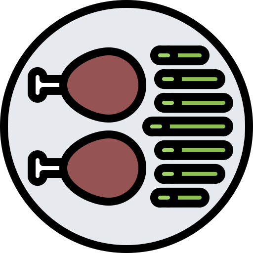 coscia di pollo Coloring Color icona