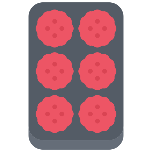 미트볼 Coloring Flat icon