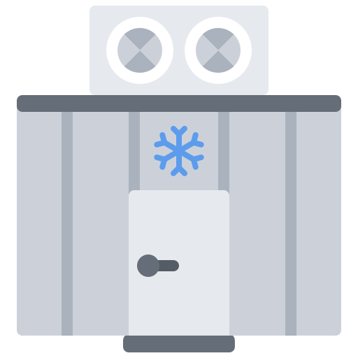 Freezer Coloring Flat icon