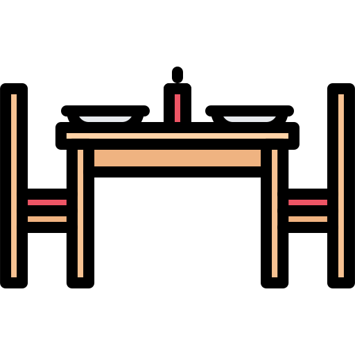 식사 테이블 Coloring Color icon