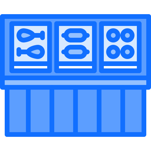 Buffet Coloring Blue icon