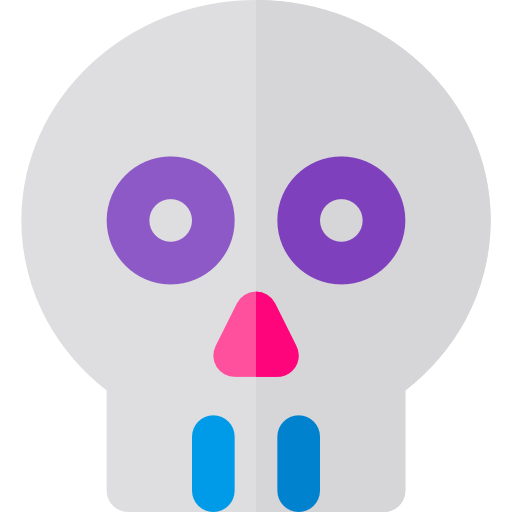 meksykańska czaszka Basic Rounded Flat ikona
