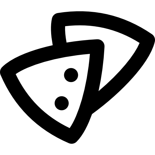 nachos Basic Rounded Lineal Ícone