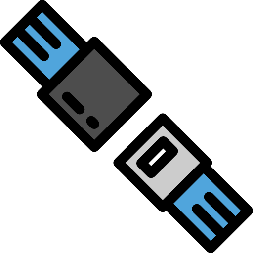 cinturón de seguridad Detailed Rounded Lineal color icono